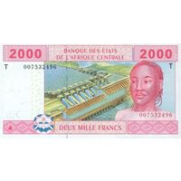 Конго 2000 франков образца 2002 года UNC p108Ta