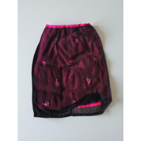 Юбка миди в бельевом стиле, винтаж, размер М