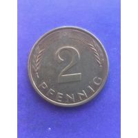 Германия ФРГ 2 пфеннига 1980 G