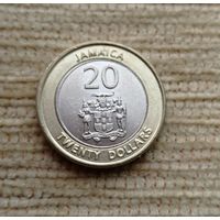 Werty71 Ямайка 20 долларов 2001 биметалл