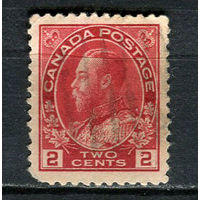 Канада - 1911/1918 - Король Георг V 2С - [Mi.93Aa] - 1 марка. Гашеная.  (Лот 45Gv)-T4P16