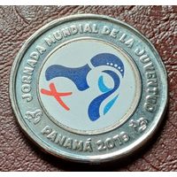 Панама 1 бальбоа, 2019 Всемирный день молодёжи, Цветное покрытие    ( 1-10-1 )