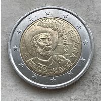 Испания 2 евро 2022 - 500 лет первому кругосветному путешествию. Хуан Себастьян Элькано