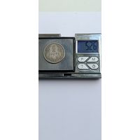 2 лита 1925 года. Литва. Серебро 500. Монета не чищена. 2505