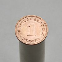 Германия 1 пфенниг 1908 D