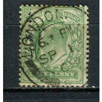 Великобритания - 1902/1913 - Король Эдуард VII 1/2P - [Mi.103A] - 1 марка. Гашеная.  (Лот 28HH)-T41P28