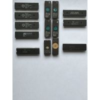 Процессоры, сопроцессор, контроллер, порты, ПЗУ (UV EPROM) - ретро. Коллекционерам.