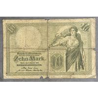 Банкнота 10 марок 1906 год. Германская империя.