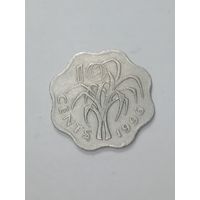 Свазиленд 10 центов 1996 года .