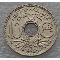 Франция, 10 сантимов 1939 г.
