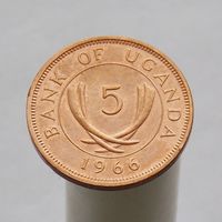 Уганда 5 центов 1966