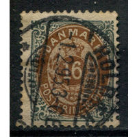 Дания - 1875/1903г. - 16 Ore - 1 марка - гашёная [Mi 27]. #3-WB-91-KS-8