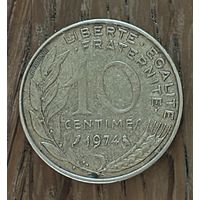 10 Сантимов Франция 1974г.