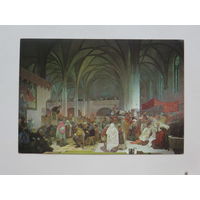 Альфонс Муха живопись 10х15 см