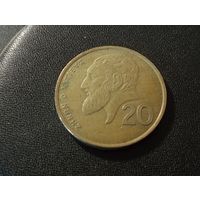 Кипр 20 центов 1990 г.