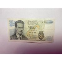 Бельгия 20 франков образца 1964 года -02