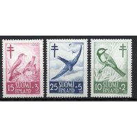 Финляндия 1952. Птицы 3 марки (413-15)