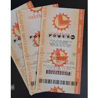 Лотерейный билет "Power ball" Калифорния