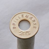 Датский игровой жетон 25 SPILLEMAERKE