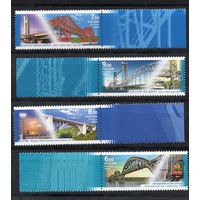 Россия 2009. Арочные мосты. 4 марки 1343-46