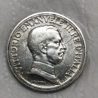 2 лиры 1916 Италия. Год реже! Яркий в коллекцию!