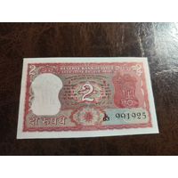 Индия 2 рупии образца 1977-1982 года AUNC p53f