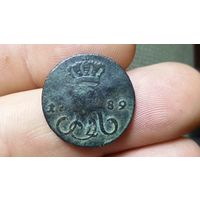 Грош 1789 С рубля! Без мц.