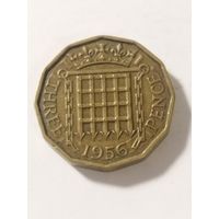 Великобритания 3 пенса 1956