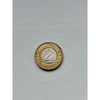 2 злотых Польша.