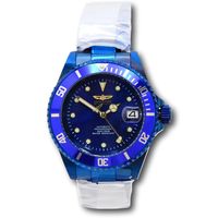 Часы Invicta Pro Diver Automatic Blue Label, новые. Механика, оксидированные корпус и браслет. Водозащита WR 200 м по ISO 22810.