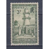 [569] Французские колонии. Французское Сомали 1938. Культура и быт.Мечеть.3с. МН