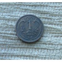 Werty71 Австрия 1 геллер 1895