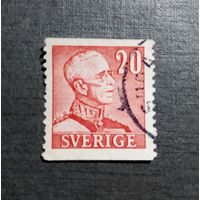 Марка Швеция 1939 год Король Густав V