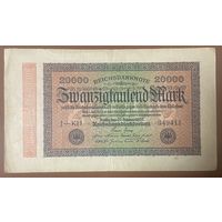 Банкнота 20000 марок 1923 год. Веймарская республика.