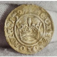 Полугрош коронный 1/2 гроша 1509 года Сигизмунд I, Краков, Польша