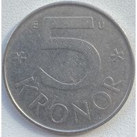 Швеция 5 крон 1982 г.