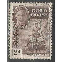 Золотой Берег. Король Георг VI. Барабанщик. 1948г. Mi#123.