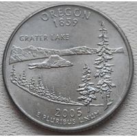 США 25 центов (квотер) 2005 P Oregon