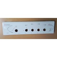 Передняя панель плиты Гефест 3100-07 с кнопкой подсветки.