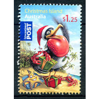 Рождественские острова - 2009г. - Рождество - 1 марка - полная серия, гашёная [Mi 652]. #3-WB-95-A-2