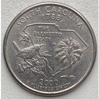 США 25 центов (квотер) 2000 г. P. Штат Южная Каролина