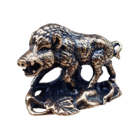 Статуэтка миниатюра Кабан Бронза