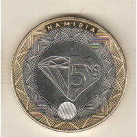 Намибия 5 доллар 2025