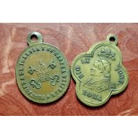 Два католических медальона конца XIX начало XX века