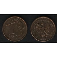 Польша y276 1 грош 2005 год MW VF (6873_-ksu010