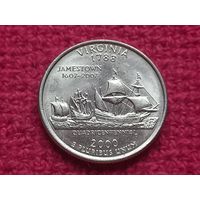 США 25 центов квотер 2000 г. Вирджиния.