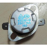 Термостат 160 градусов, нормально замкнутый 250В, 16А. Термореле KSD301 KSD. Датчик-реле температуры