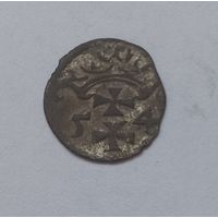Горды Гданьск! Денарий 1554, Сигизмунд Август, Очень редкий и хороший!