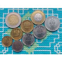 Польша набор монет 1, 2, 5, 10, 20, 50 грошей; 1, 2, 5 злотых, UNC. Новый тип. Предложи свою цену или обмен!
