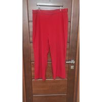 Шикарные брюки Marina Rinaldi на 64-66 размер. Насыщенной красный цвет, качественная ткань. Состав: 69% вискозы, 26% полиамида, 5% эластана.